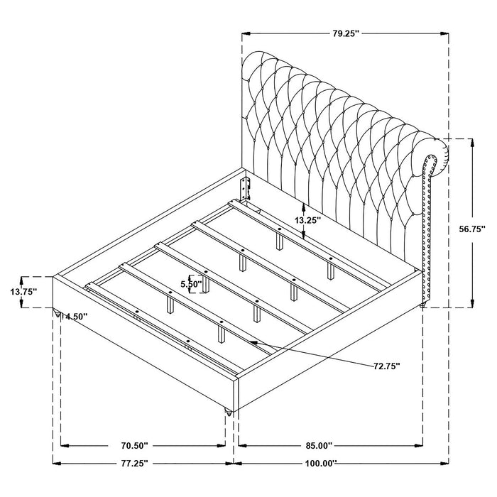 Devon Bedroom Set White - All Brands Furniture (NJ)
