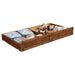 Oakdale Wood Twin Daybed with Trundle Rustic Honey - All Brands Furniture (NJ)