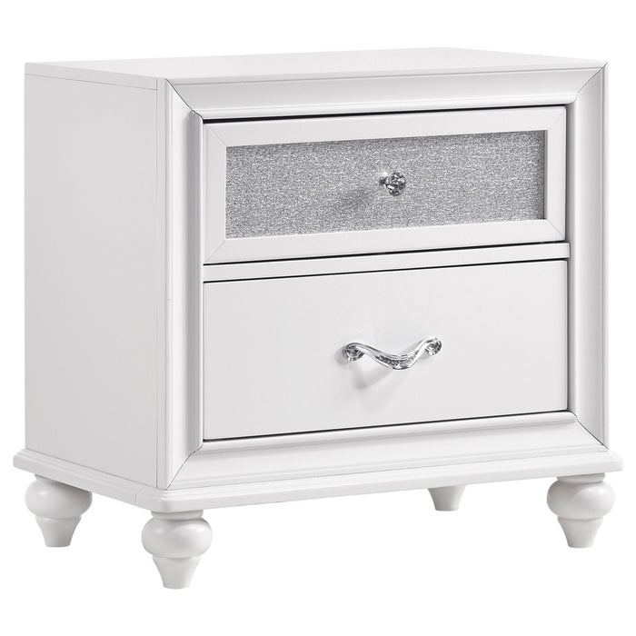 Barzini Bedroom Set White - All Brands Furniture (NJ)