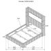 Tisdall Wingback Bed with Flame Visualizer - All Brands Furniture (NJ)