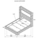 Tisdall Wingback Bed with Flame Visualizer - All Brands Furniture (NJ)