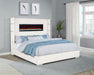 Tisdall Wingback Bed with Flame Visualizer - All Brands Furniture (NJ)
