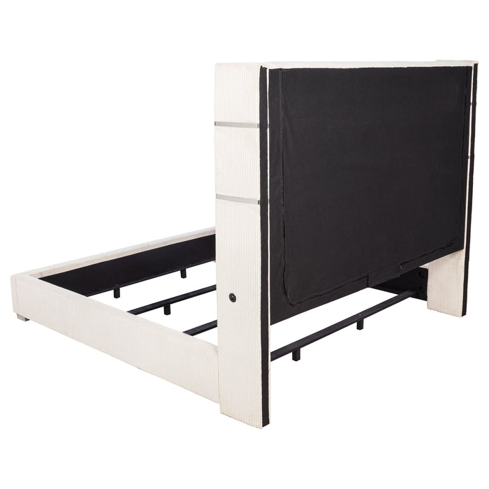 Tisdall Wingback Bed with Flame Visualizer - All Brands Furniture (NJ)
