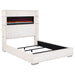 Tisdall Wingback Bed with Flame Visualizer - All Brands Furniture (NJ)