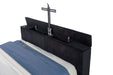 Tisdall Wingback TV Bed with Flame Visualizer - All Brands Furniture (NJ)