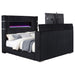 Tisdall Wingback TV Bed with Flame Visualizer - All Brands Furniture (NJ)