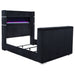Tisdall Wingback TV Bed with Flame Visualizer - All Brands Furniture (NJ)