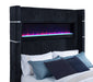 Tisdall Wingback TV Bed with Flame Visualizer - All Brands Furniture (NJ)