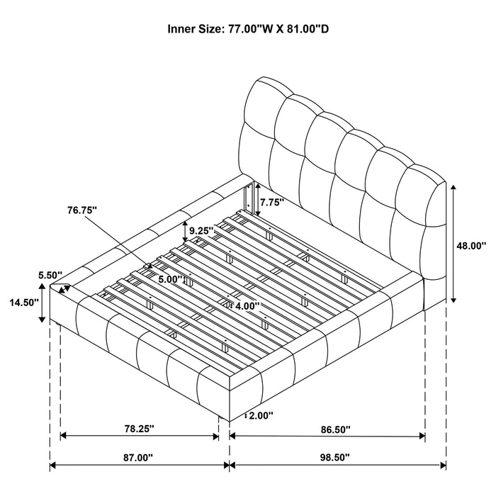 Nollet Panel Platform Bed - All Brands Furniture (NJ)