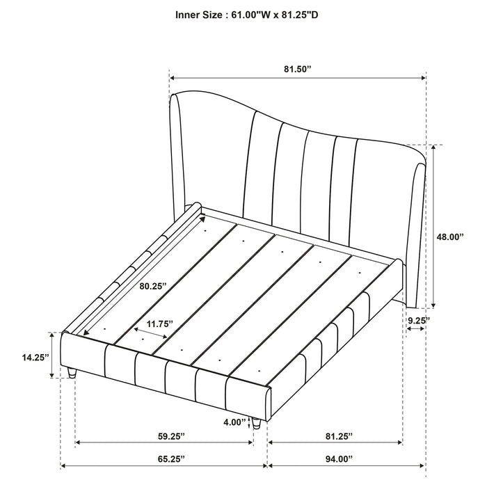Evelyn Panel Platform Bed - All Brands Furniture (NJ)
