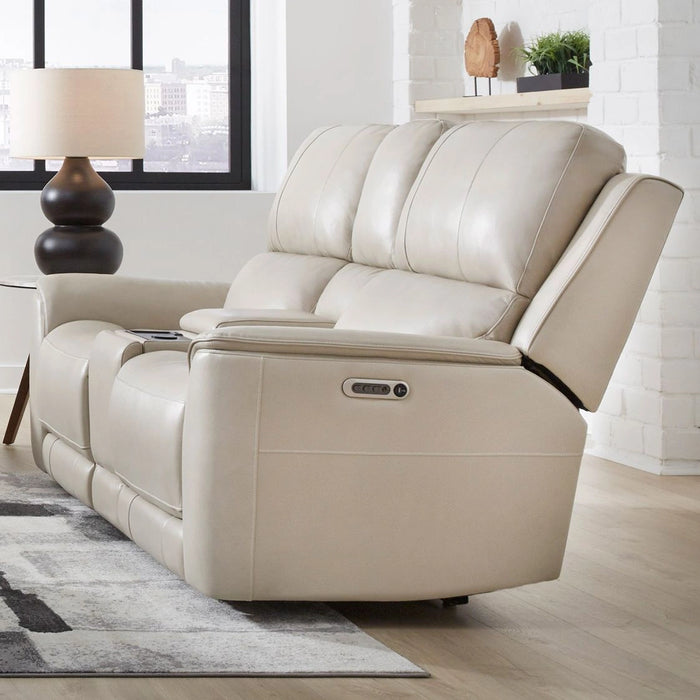Parker Living Easton - Steamboat Brown Zero Gravity Power Reclining Tilt Console Loveseat P3