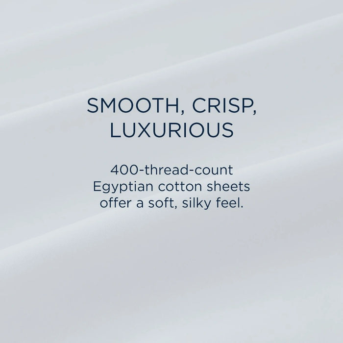TEMPUR Luxe Egyptian Cotton Sheet Set Silver Mist