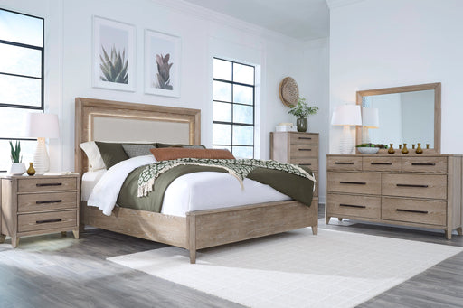 Parker House Breckenridge - Bedroom Queen Bed 2 Nightstands Dresser with Mirror and Chest