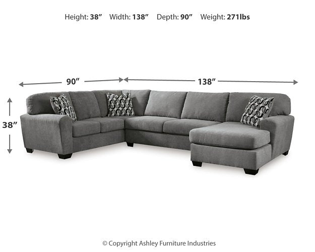 Birkdale Court Sectional with Chaise - All Brands Furniture (NJ)