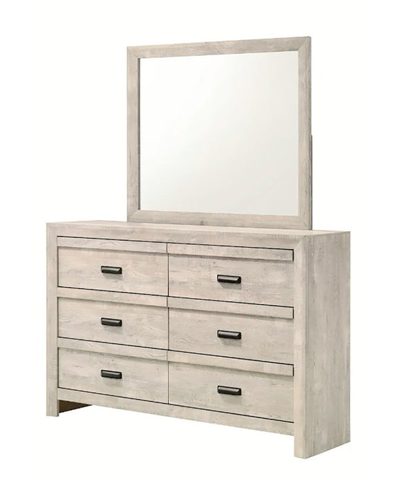 Crown Mark Furniture Valor Dresser Mirror in Gray - All Brands Furniture (NJ)