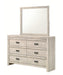 Crown Mark Furniture Valor 6 Drawer Dresser in Gray - All Brands Furniture (NJ)