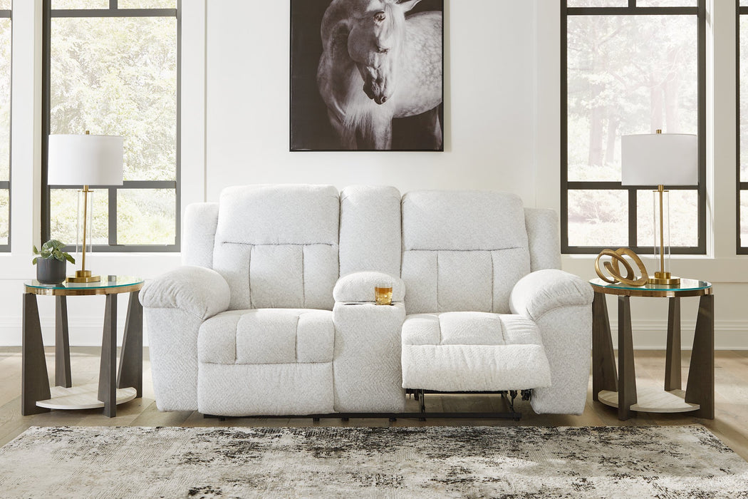 Frohn Reclining Loveseat with Console - All Brands Furniture (NJ)