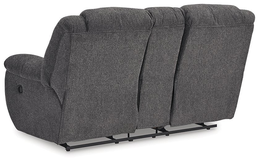 Foreside Reclining Loveseat with Console - All Brands Furniture (NJ)