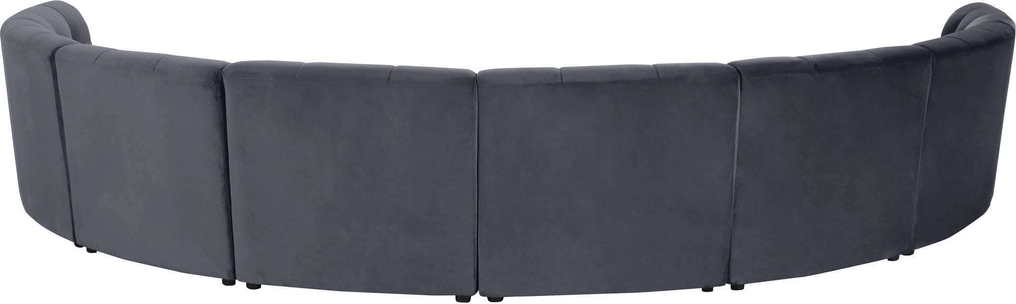 Limitless Grey Velvet 8pc. Modular Sectional