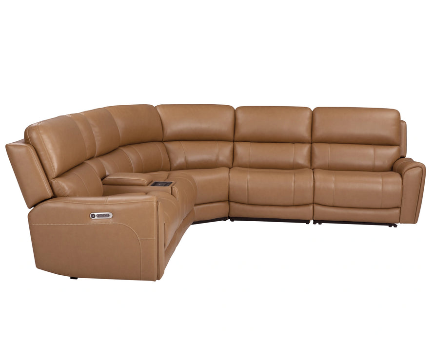 Parker Living Hancock 6 Piece Zero Gravity Power Reclining Sectional with Power Adjustable Headrests