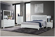 Luccia White Bed Group with LED