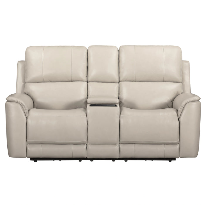 Parker Living Easton - Steamboat Brown Zero Gravity Power Reclining Tilt Console Loveseat P3