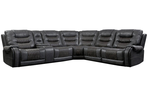Parker Living Outlaw - Stallion 6 Piece Modular Power Reclining Sectional with Drop Down Table