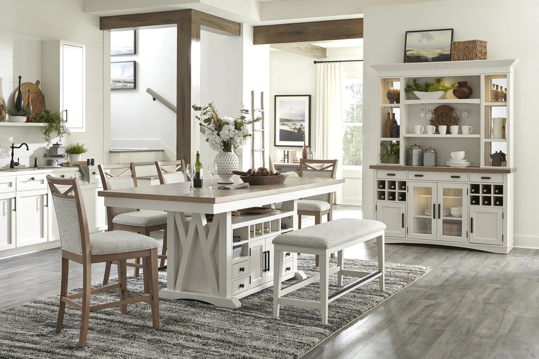Parker House Americana Modern Dining 49 Inch Upholstered Counter Bench