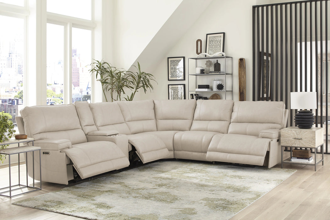 Parker Living Whitman - Powered By Freemotion 6 Piece Modular Power Reclining Sectional with Power Adjustable Headrests