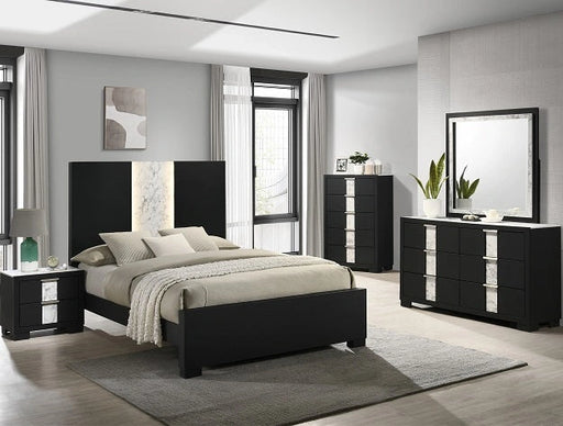 Crown Mark Furniture Rangley 5 Drawer Chest in Black image