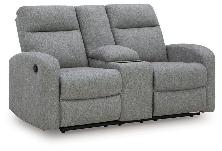 Gauntlet Reclining Loveseat with Console - All Brands Furniture (NJ)