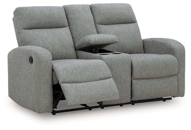 Gauntlet Reclining Loveseat with Console - All Brands Furniture (NJ)
