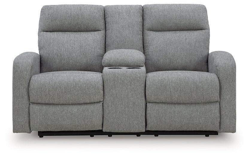 Gauntlet Reclining Loveseat with Console - All Brands Furniture (NJ)