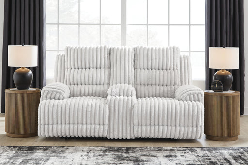 Rhines Falls Power Reclining Loveseat with Console - All Brands Furniture (NJ)