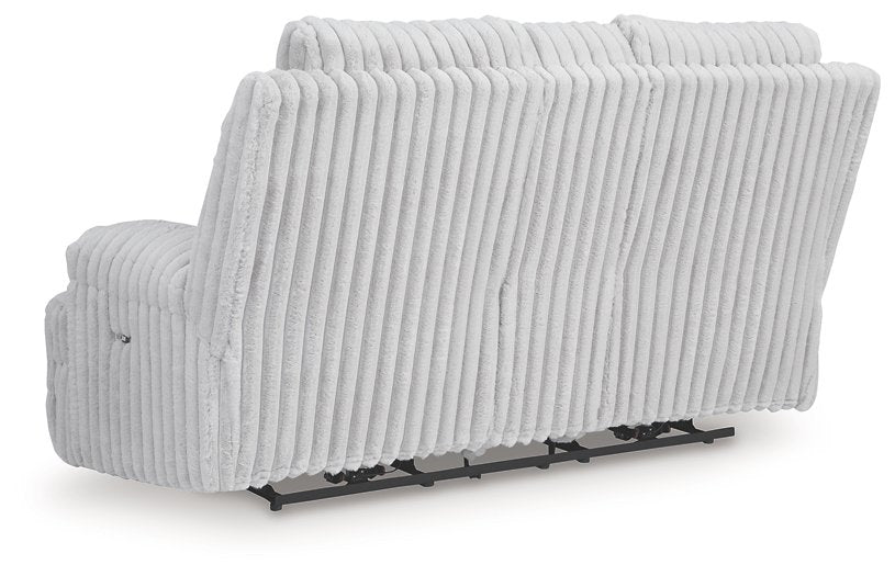 Rhines Falls Power Reclining Loveseat with Console - All Brands Furniture (NJ)