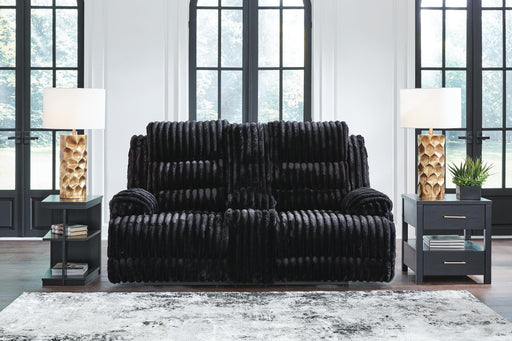 Rhine Falls Reclining Loveseat with Console - All Brands Furniture (NJ)