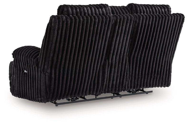 Rhine Falls Reclining Loveseat with Console - All Brands Furniture (NJ)