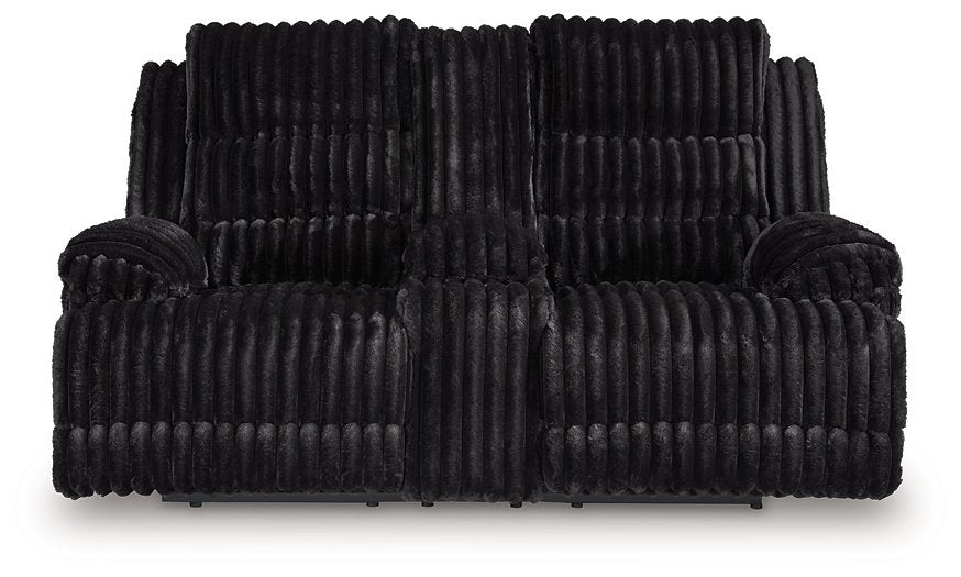 Rhine Falls Reclining Loveseat with Console - All Brands Furniture (NJ)