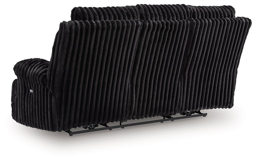 Rhine Falls Power Reclining Sofa with Drop Down Table - All Brands Furniture (NJ)