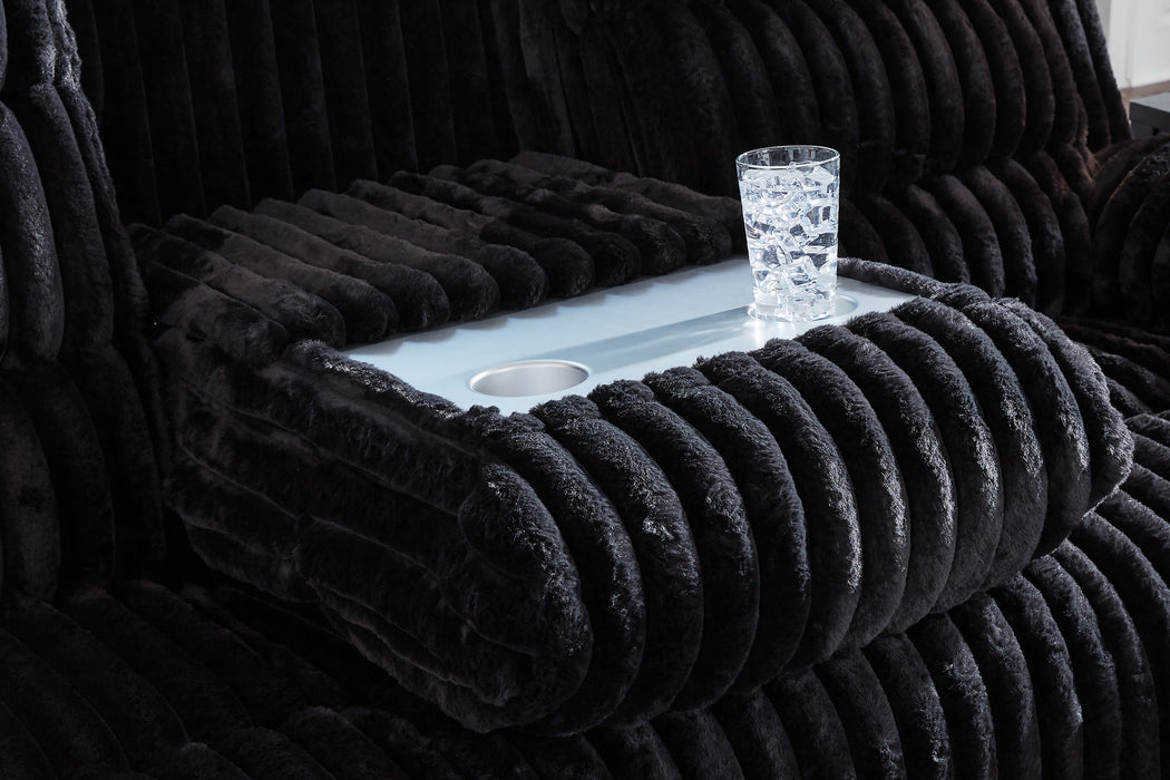 Rhine Falls Power Reclining Sofa with Drop Down Table - All Brands Furniture (NJ)