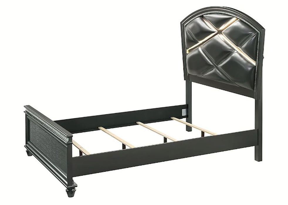 Crown Mark Furniture Adira King Upholstered Panel Bed in Silver B7880-K - All Brands Furniture (NJ)