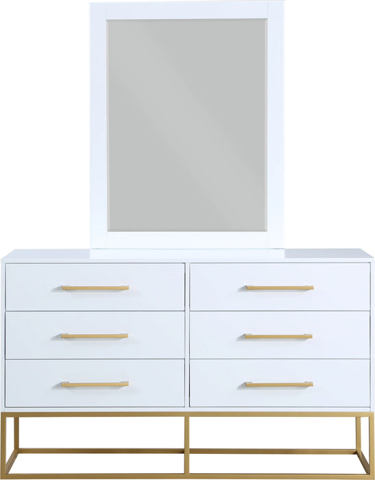 Maxine White / Gold Dresser