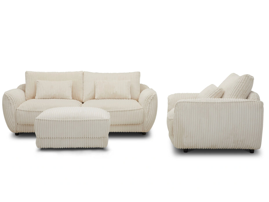 Parker Living Utopia - Mega Ivory Chair and A Half with Lumbar Pillow Two Pack