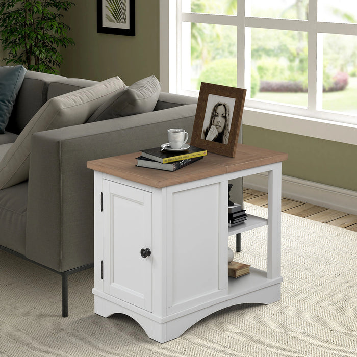 Parker House Americana Modern - Cotton Lift Top Cocktail Table with 2 Chairside Tables