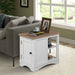Parker House Americana Modern - Cotton Lift Top Cocktail Table with 2 Chairside Tables