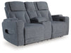 Studio Cave Power Reclining Loveseat with Console - All Brands Furniture (NJ)