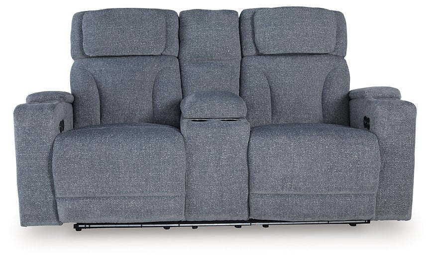 Studio Cave Power Reclining Loveseat with Console - All Brands Furniture (NJ)