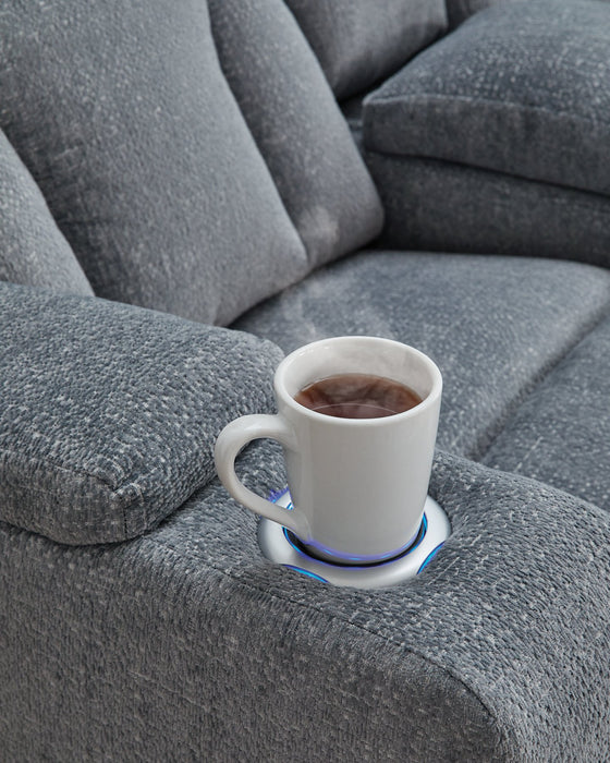 Studio Cave Power Reclining Loveseat with Console - All Brands Furniture (NJ)