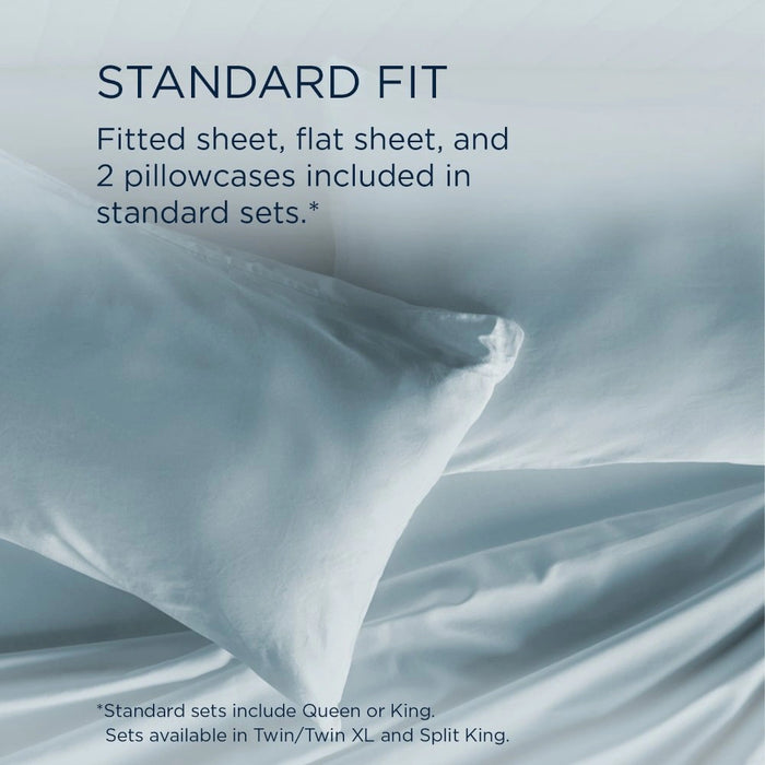 TEMPUR Classic Cotton Sheet Set Sleepy Blue