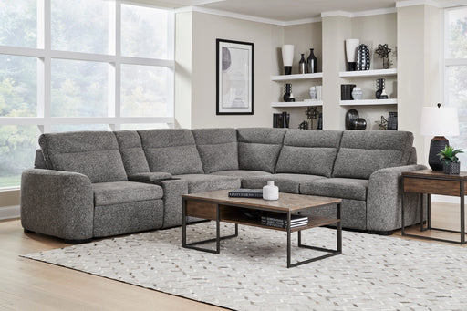 Parker Living Kline - Nightfall 6 Piece Power Sliding Sectional with Extension Footrests